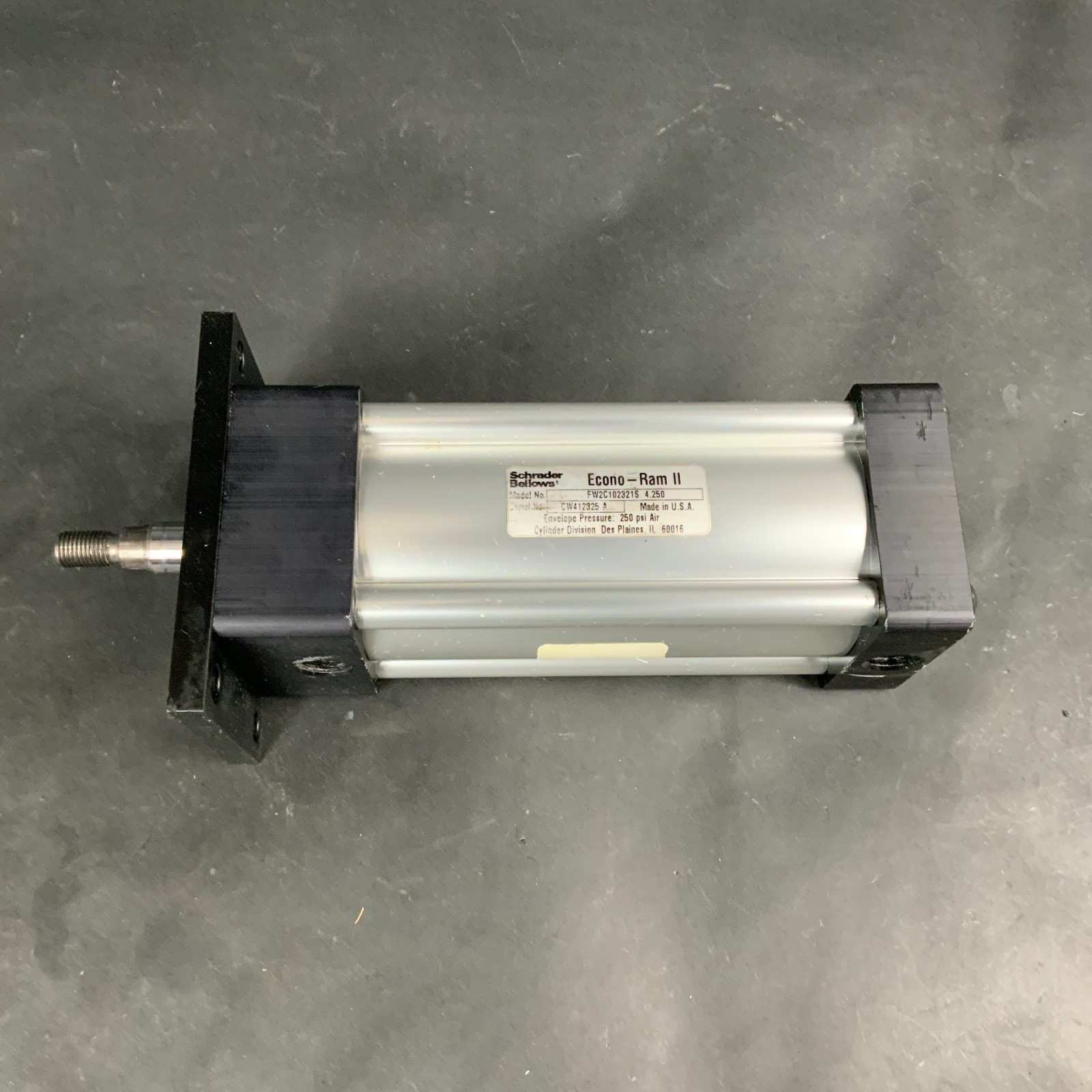Used SCHRADER BELLOWS ECONO-RAM II FW2C102321S 4.250 PNEUMATIC CYLINDER ($70 OBO)