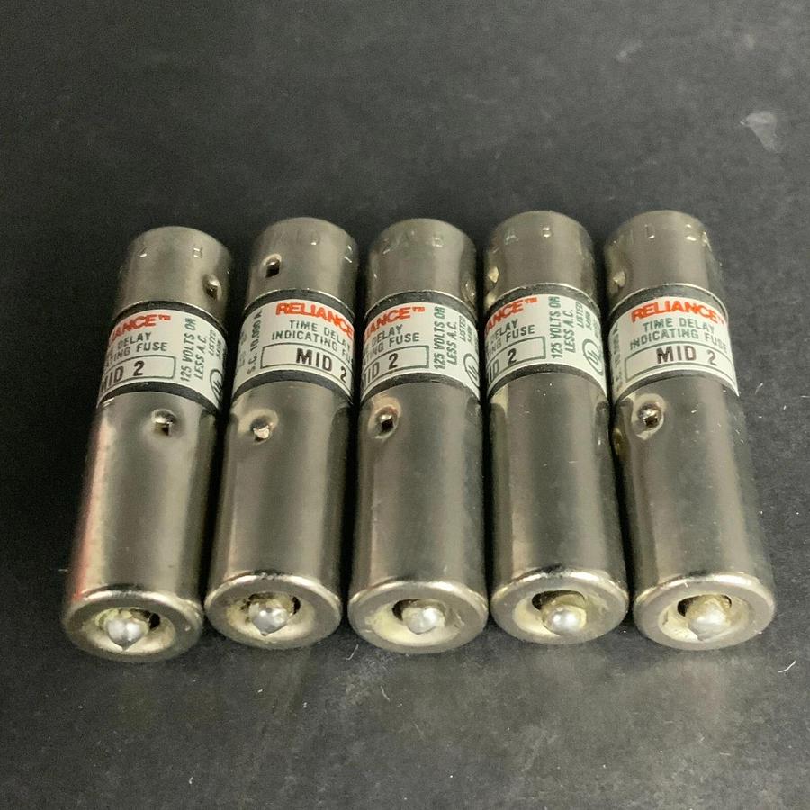 BRUSH RELIANCE MID-2 PIN-INDICATING FUSE - SET OF 5 ($20 OBO)