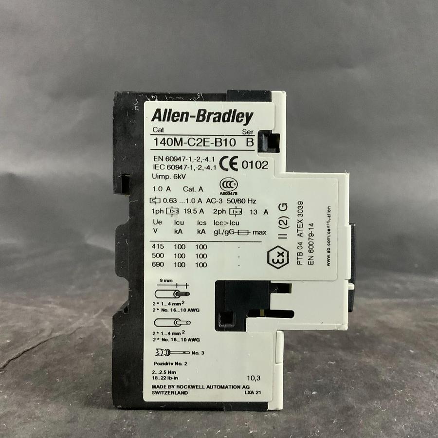 Used ALLEN BRADLEY 140M-C2E-B10 CIRCUIT BREAKER ($35 OBO)