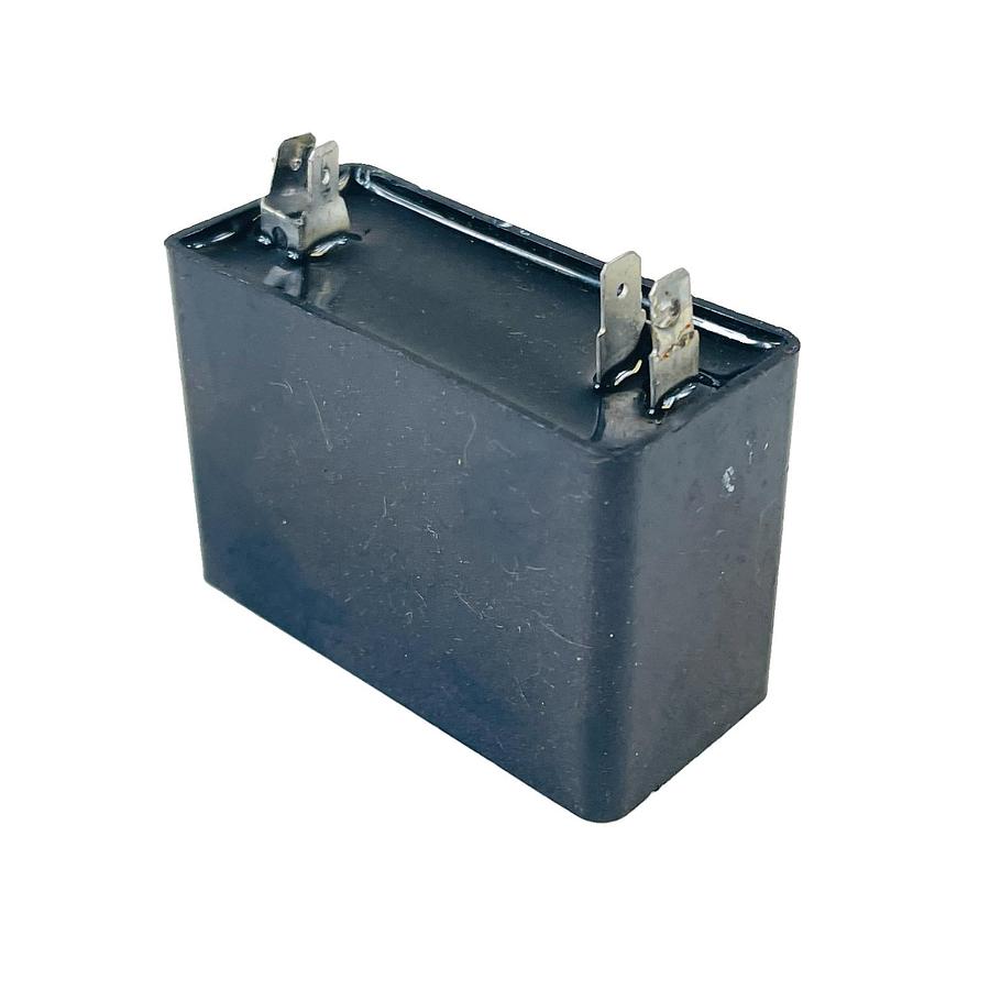 Used SHIZUKI A3D02 MOTOR RUN CAPACITOR 6UF 400VAC 6 MFD QUICK CONNECT SPADE TERMINALS