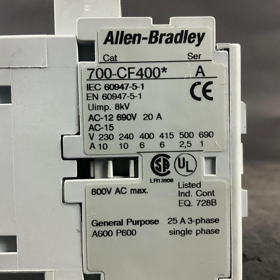 Used ALLEN BRADLEY 700-CF400* SERIES A CONTROL RELAY ($30 OBO)