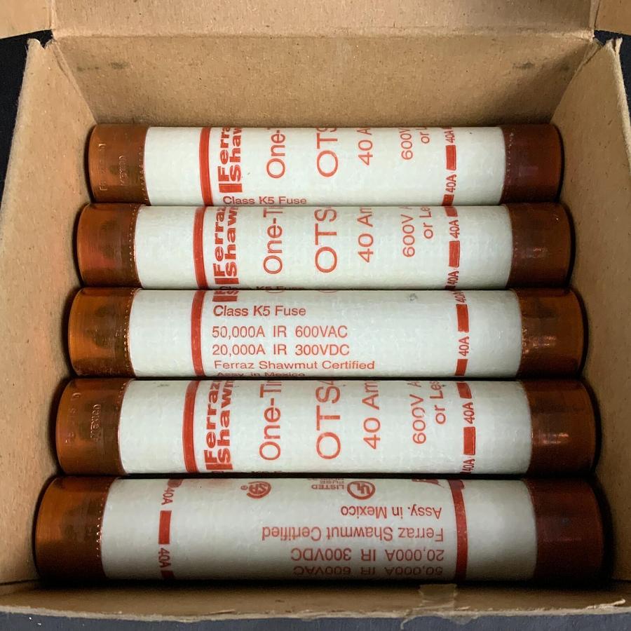Used FERRAZ SHAWMUT OTS40 FUSE - NEW OPEN BOX ($11 OBO)
