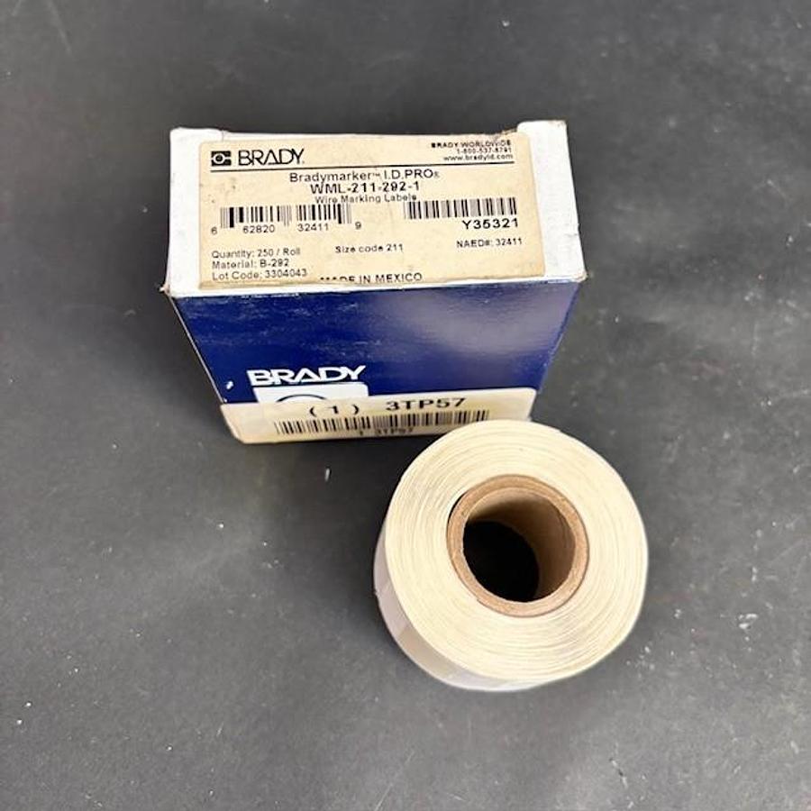 Used BRADY WML-211-292-1 WIRE MARKING LABELS