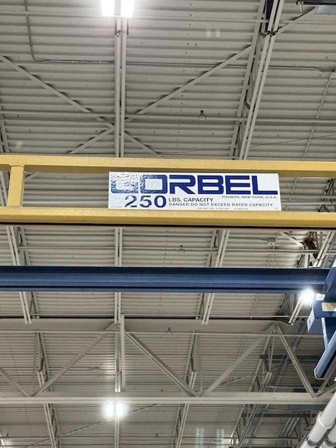 Used Bridge Crane - Gorbel 250lb CAP-44'-10" L x 20'-6 1/2" W x 11'-6" H ($12500 OBO)