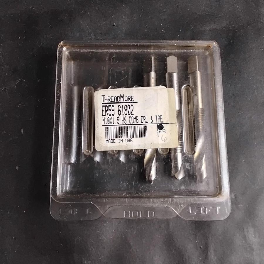Used THREADMORE ER59 61902 M10X1.5 DRILL AND TAP - SET OF 3 ($30 OBO)