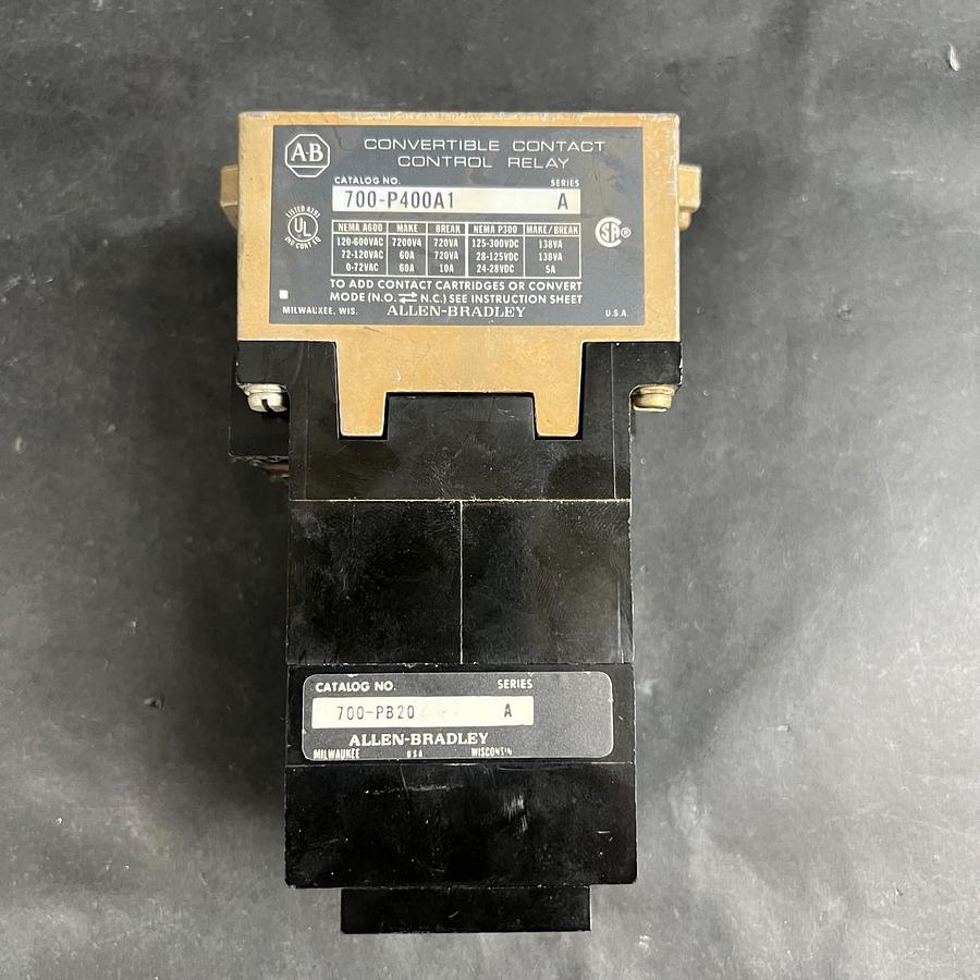 Used ALLEN BRADLEY 700-PB20 CONTROL RELAY ($35 OBO)