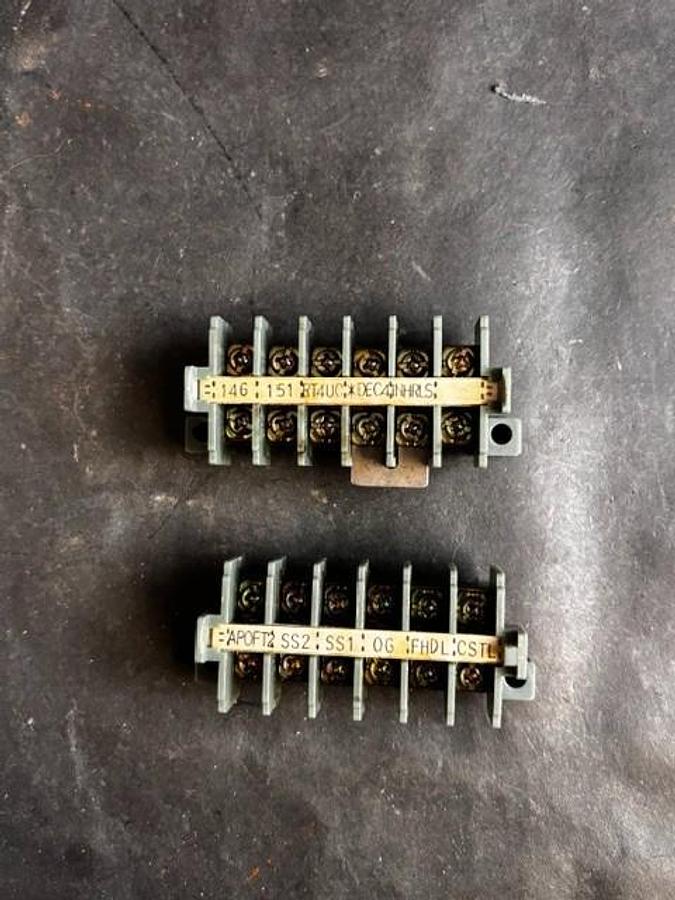 Used MITSUBISHI TE-K2 TERMINAL BLOCKS ($10 OBO)