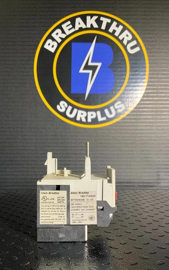 Used ALLEN BRADLEY 193-T1AB25