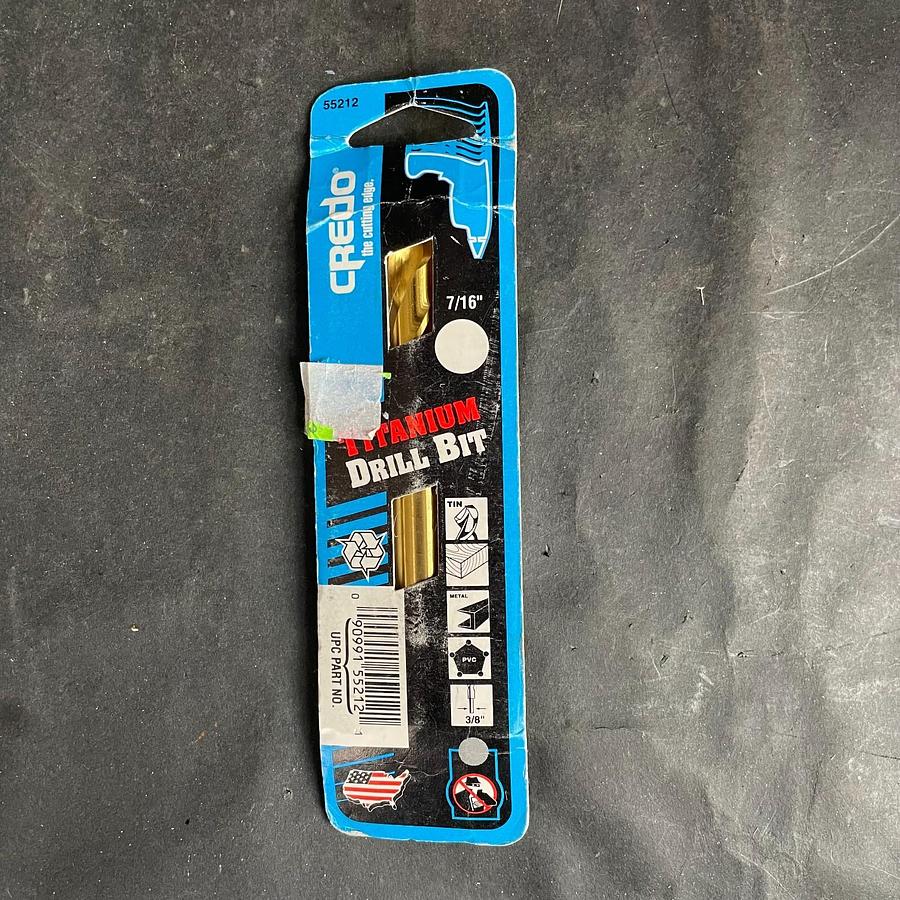 CREDO 55212 7/16” TITANIUM DRILL BIT