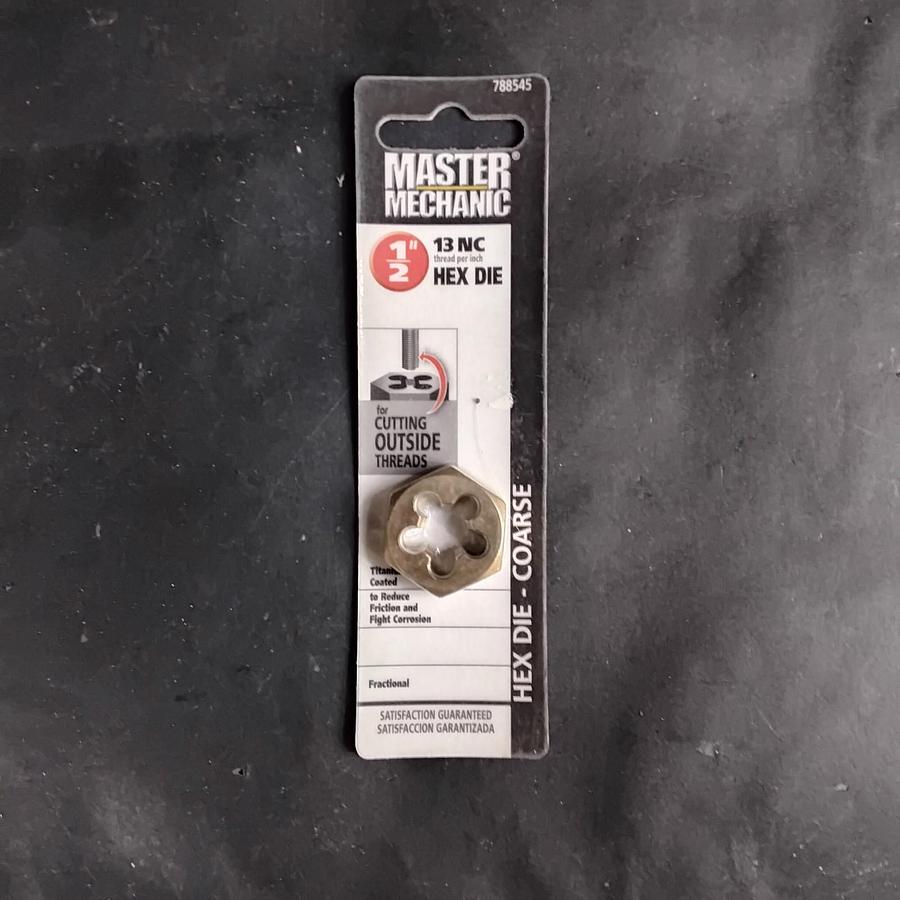 MASTER MECHANIC 788545 1/2" HEX DIE ($5 OBO)