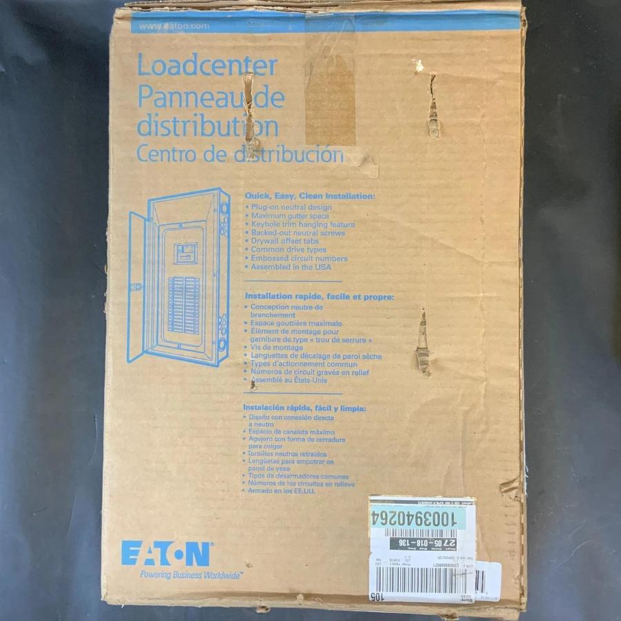EATON CHP24L125 MAIN LUG LOAD CENTER ($100 OBO)