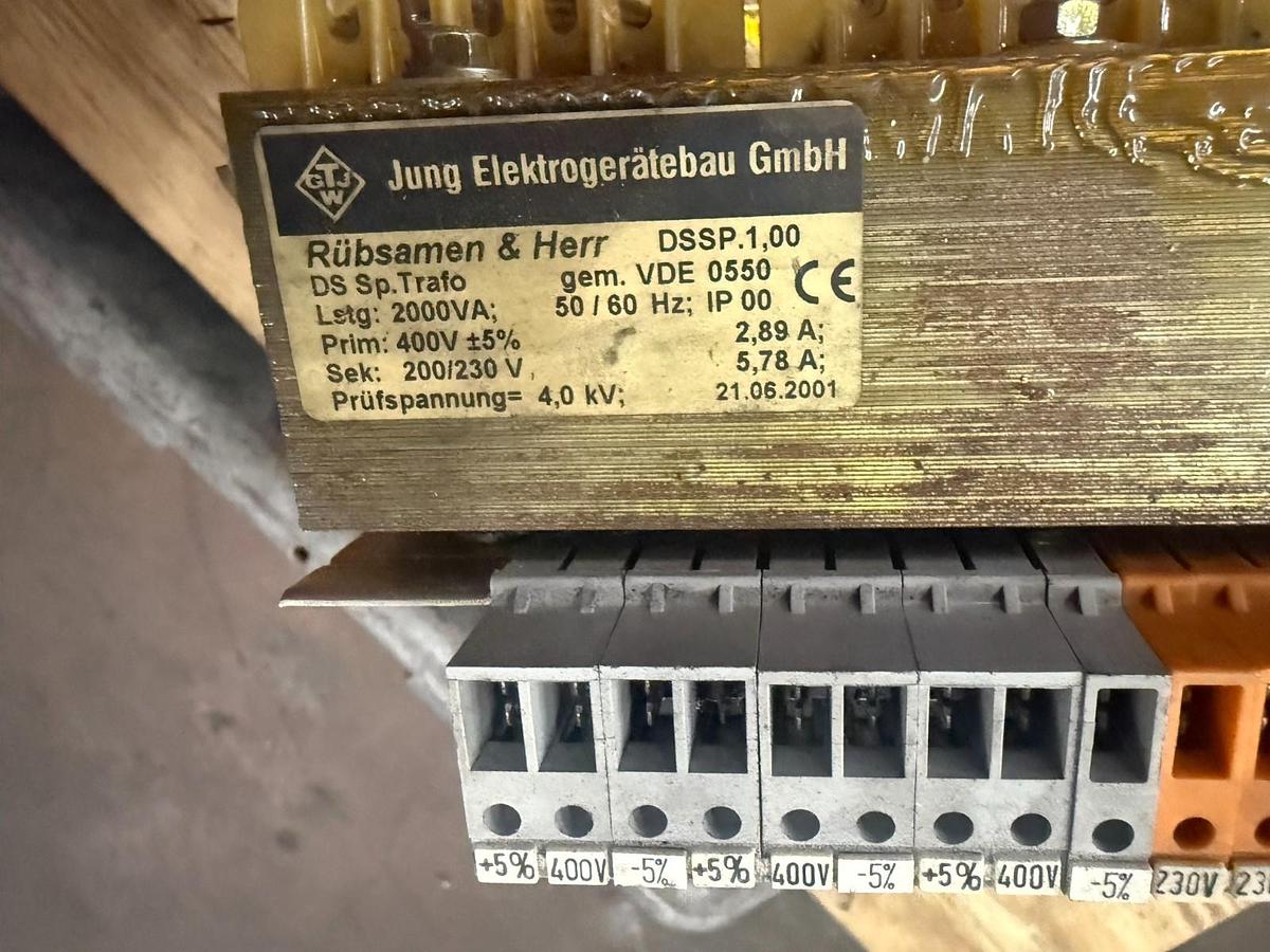 Used RÜBSAMEN & HERR DSSP.1,00 TRANSFORMER