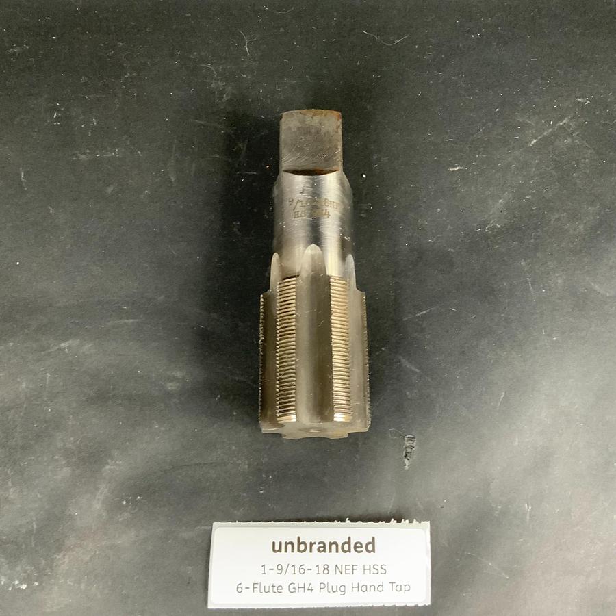Used Unbranded 1-9/16-18 NEF HSS 6-FLUTE GH4 PLUG HAND TAP ($75 OBO)
