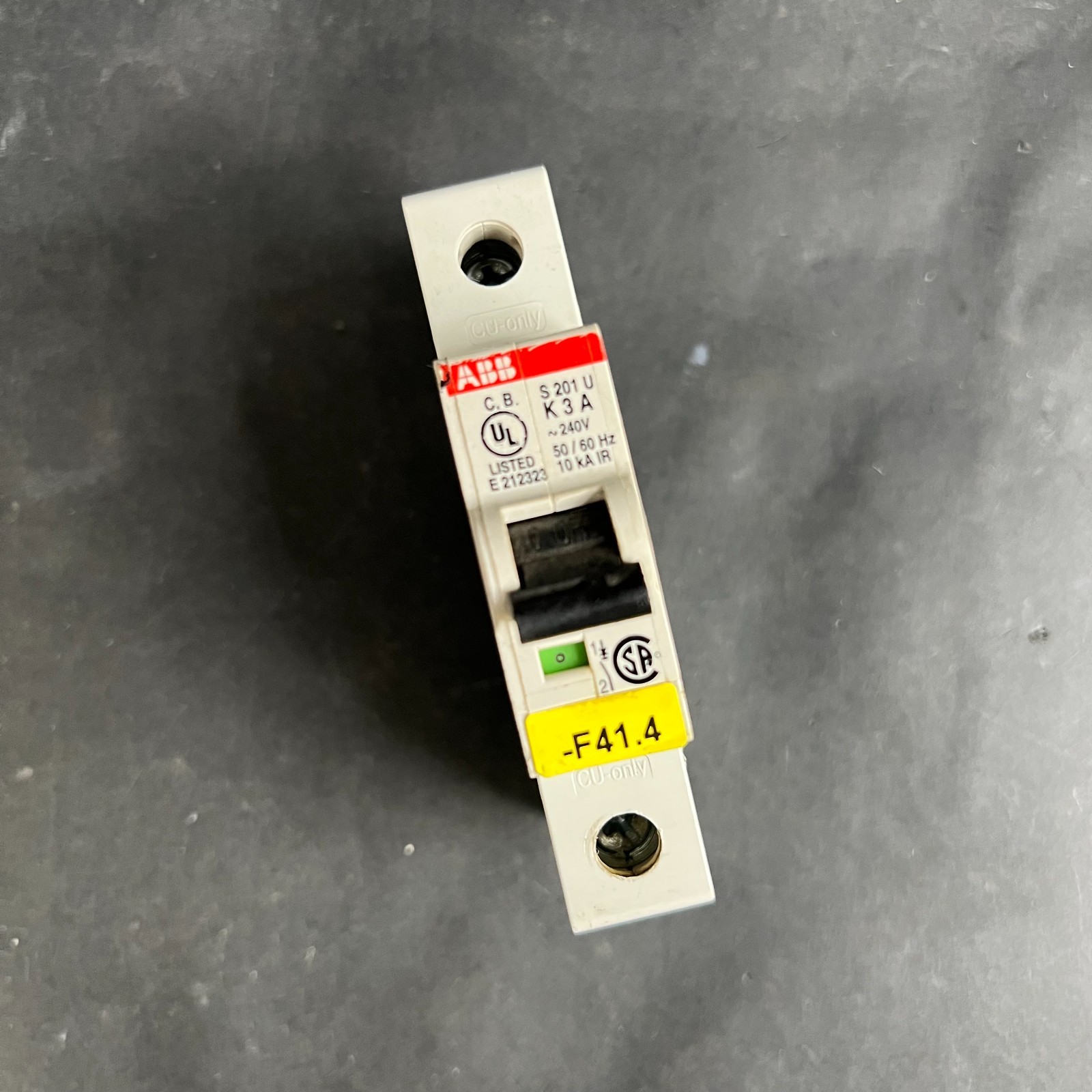 Used ABB S201UK3A CIRCUIT BREAKER ($15 OBO)