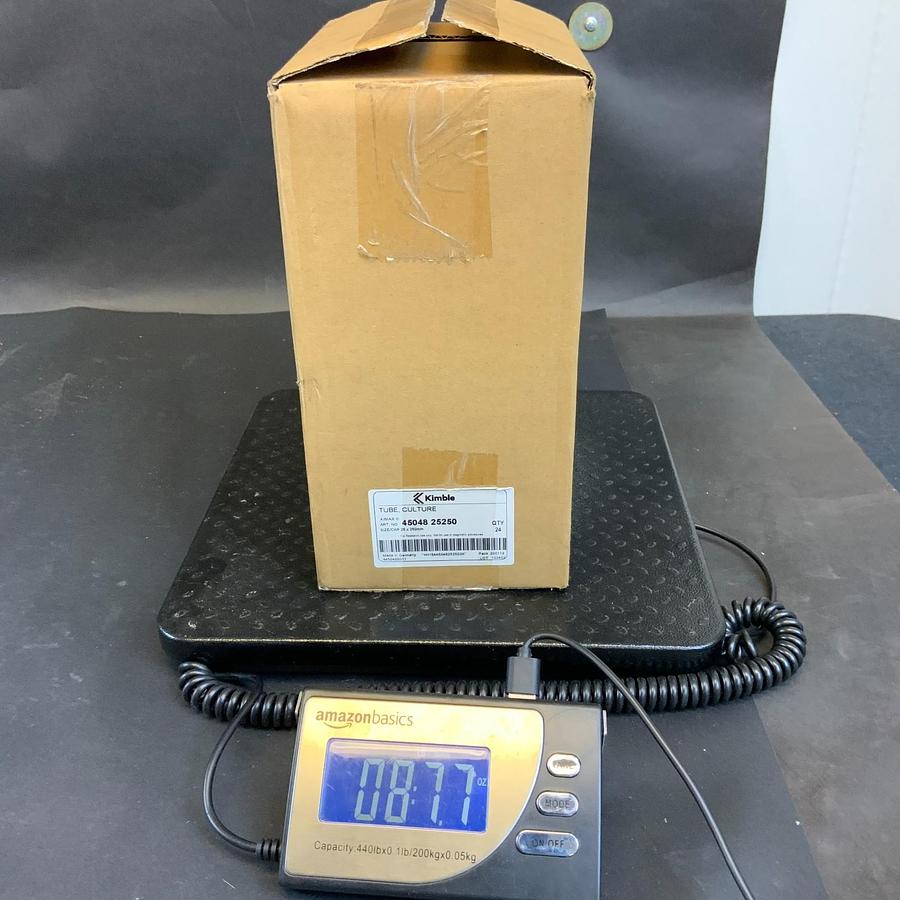 KIMBLE 45048-25250 REUSABLE CULTURE TUBE 25X250MM - BOX OF 24 ($125 OBO)