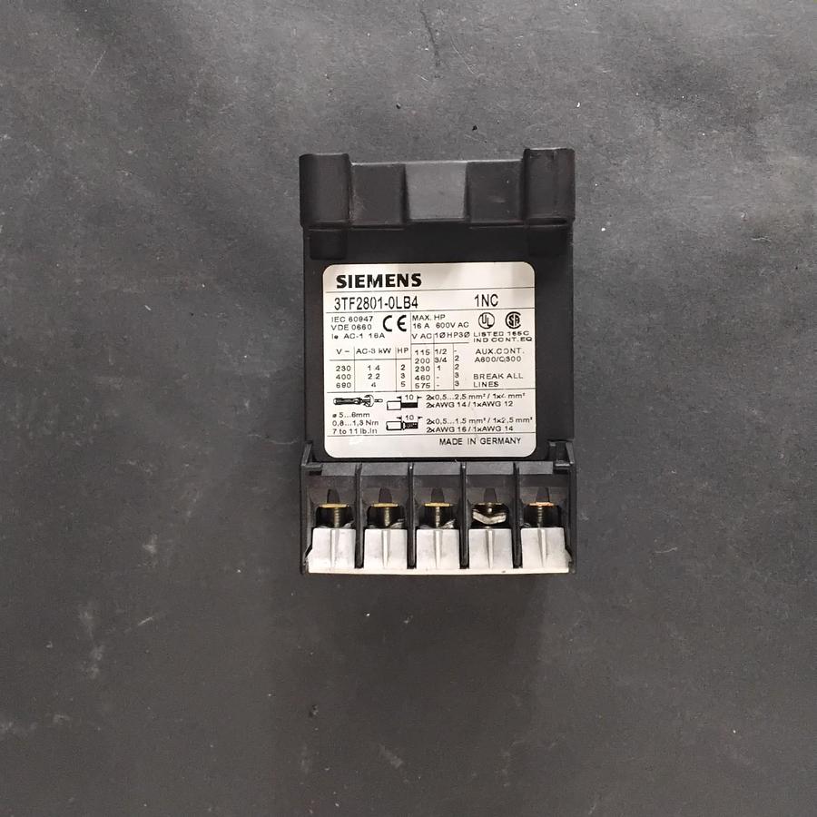Used SIEMENS 3TF2801-0LB4 CONTACTOR ($20 OBO)
