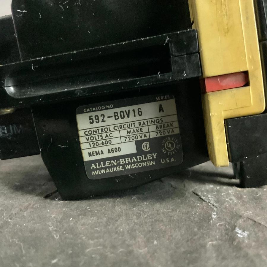 Used ALLEN BRADLEY 592-BOV16 OVERLOAD RELAY ($35 OBO)