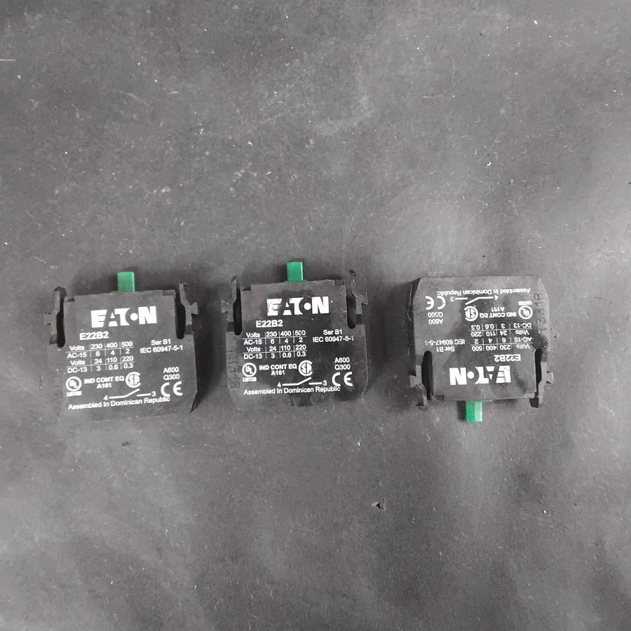 Used EATON E22B2 CONTACT BLOCK ($9/EACH OBO)