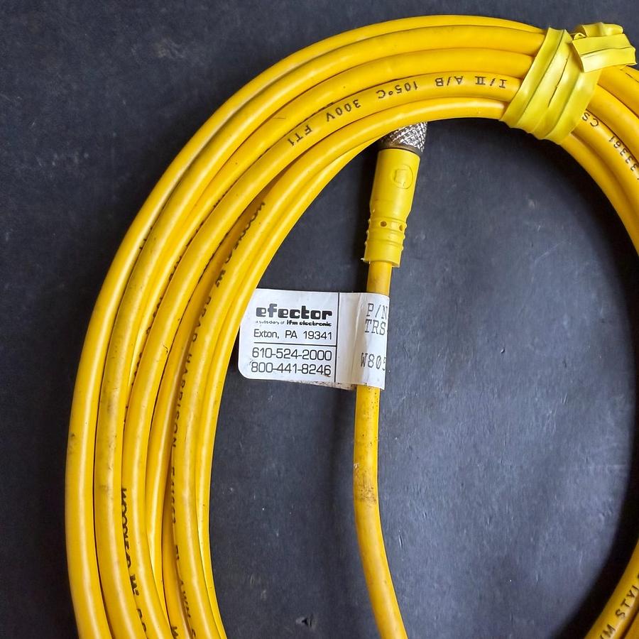Used EFECTOR TRS-DC-P/N-SOL-PVC-5M/W PLC CABLE ($20 OBO)