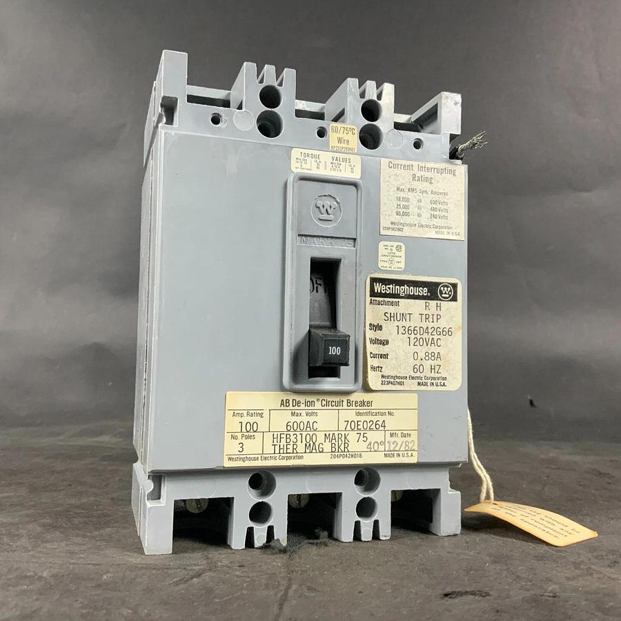 Used WESTINGHOUSE HFB3100 CIRCUIT BREAKER ($70 OBO)