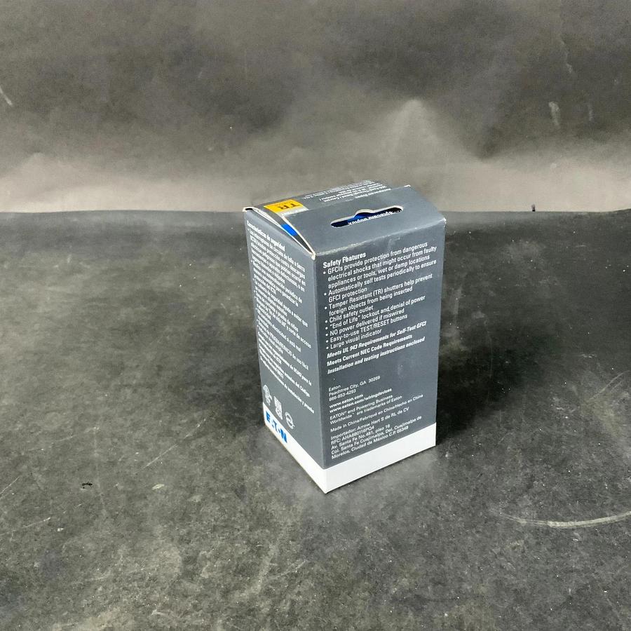 Used EATON TRSGF20LA-BX-LW GFCI DUPLEX RECEPTACLE ($10 OBO)