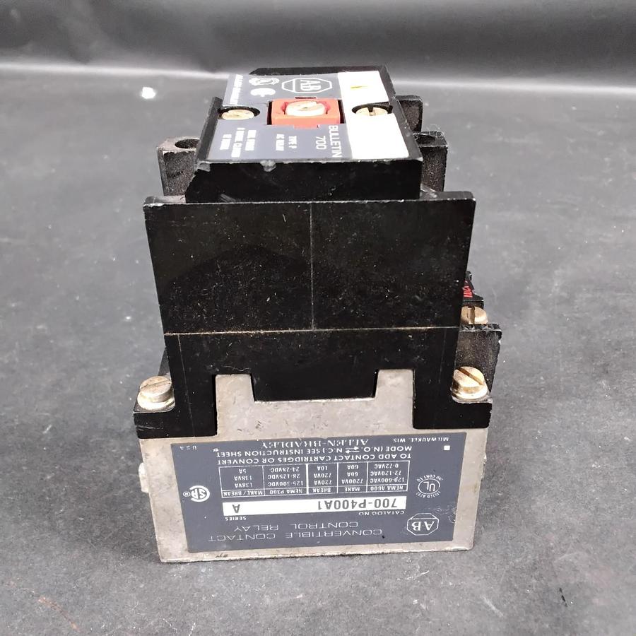 Used ALLEN BRADLEY 700-P400A1 SERIES B CONTACT CONTROL RELAY ($30 OBO)
