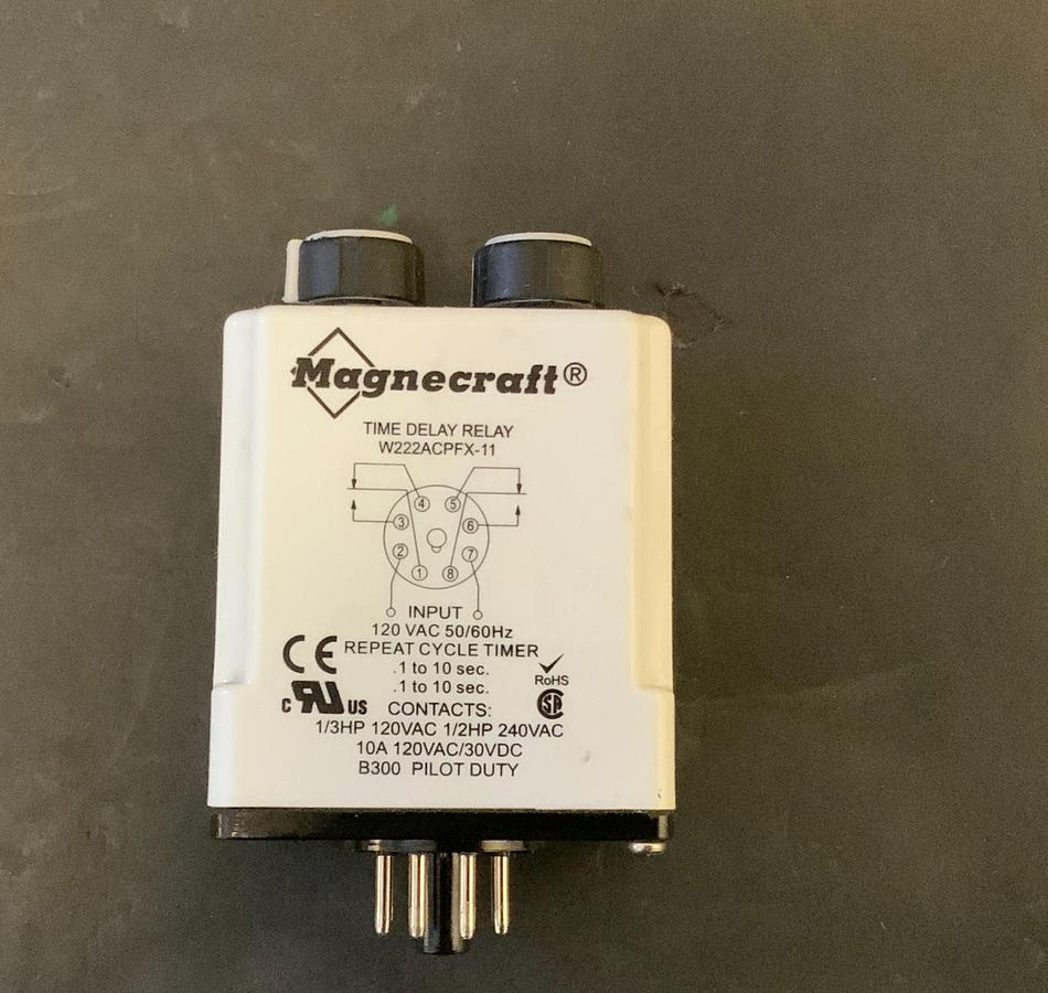 Used MAGNECRAFT W222ACPFX-11 Time Delay Relay ($22 OBO)
