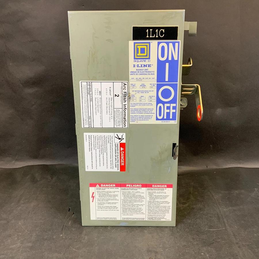 Used SQUARE D I-LINE PQ4610G FUSIBLE BUSWAY PLUG-IN UNIT ($800 OBO)