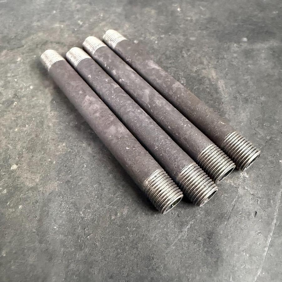 Used MSC 1/8X3 BLK WELDED NIPPLE - SET OF 4