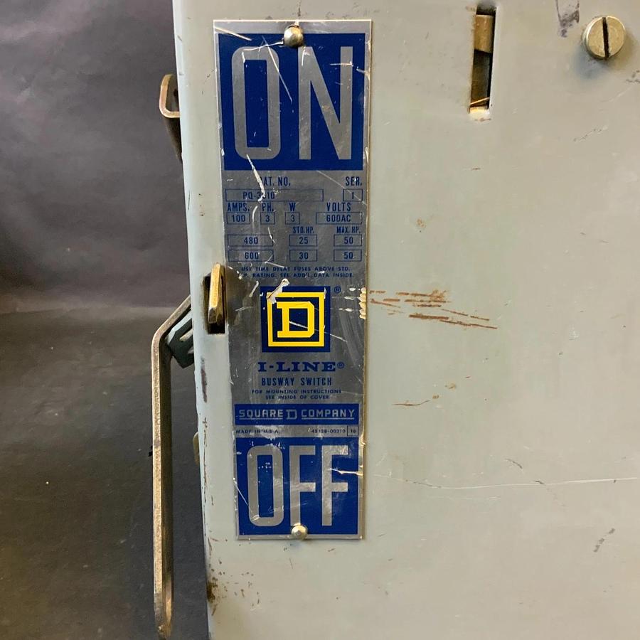 Used SQUARE D I-LINE PQ3610 BUSWAY SWITCH ($700 OBO)
