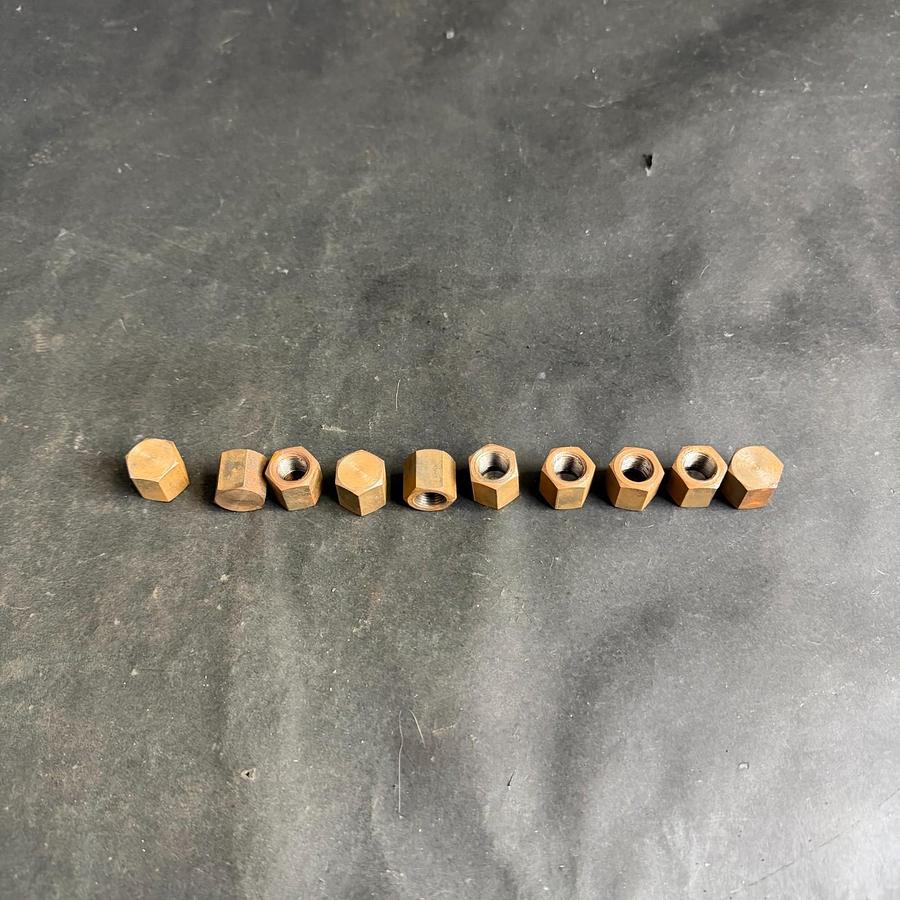 Used MSC 1/8” BLK END CAP - SET OF 10