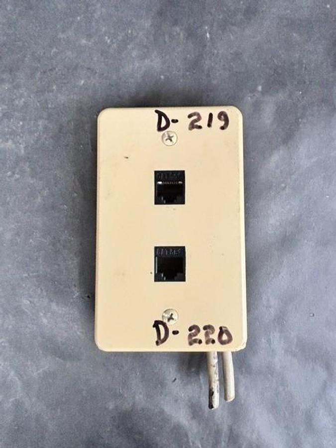 Used ETHERNET DUAL-PORT SURFACE WALL MOUNT