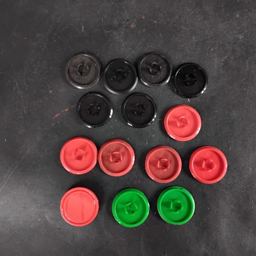 Used IDEC ABW-B,G,R PUSHBUTTON CAPS - GROUP OF 14 ($9 OBO)