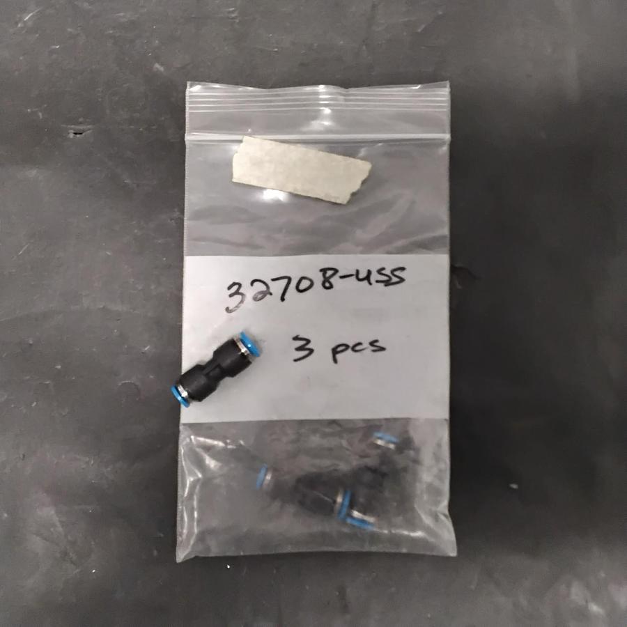 Used FESTO 32708-USS QUICK PUSH-IN PNEUMATIC CONNECTOR ($3 OBO)