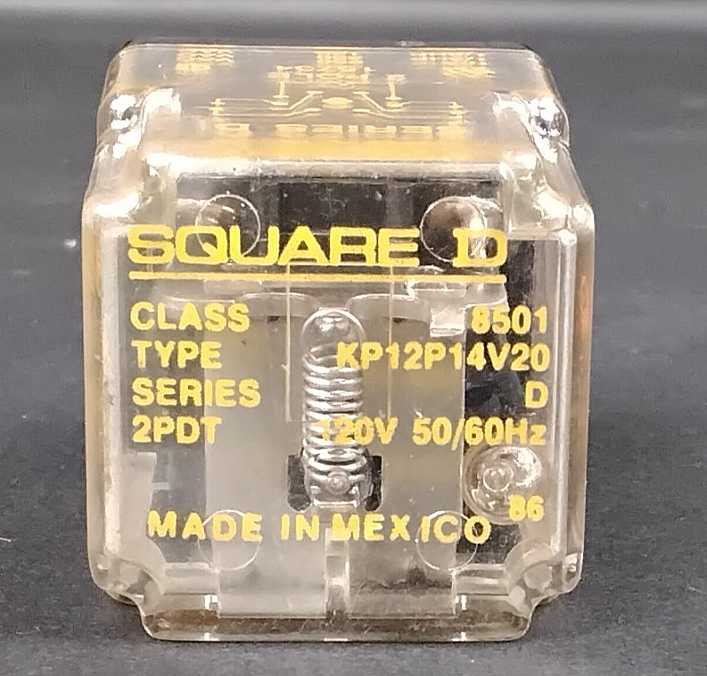 Used SQUARE D 8501 -KP12P14V20 RELAY($19.50 OBO)