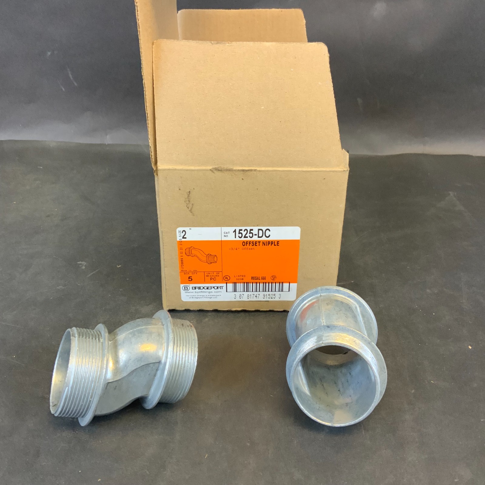 Used BRIDGEPORT 1525-DC 2” OFFSET NIPPLE - BOX OF 5 ($75 OBO)