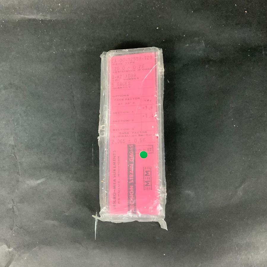 Used MICRO-MEASUREMENTS EA-06-125TH-120 PRECISION STRAIN GAUGE - BOX OF 5 ($25 OBO)