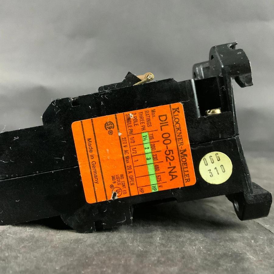 KLOCKNER MOELLER DIL00-52-NA CONTACTOR ($80 OBO)