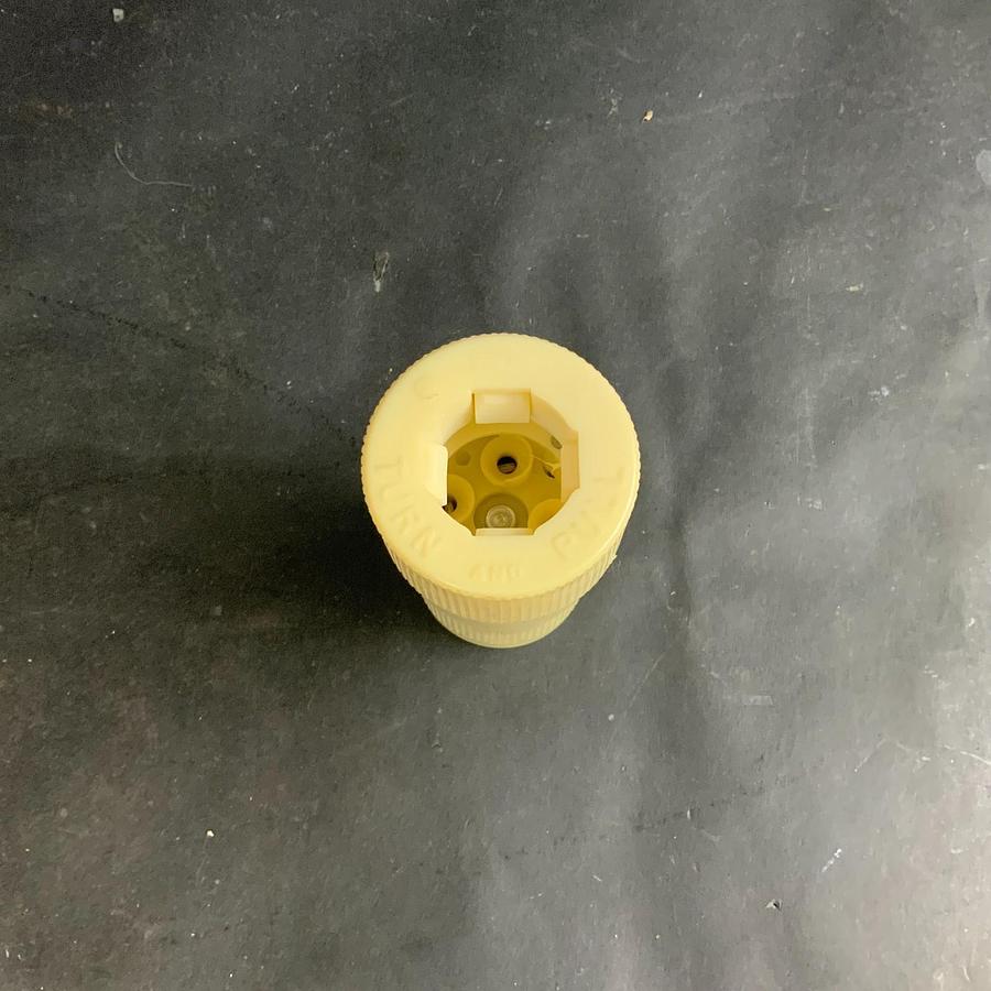 Used BRYANT NEMA L16-30R 30A 480V FEMALE LOCKING CONNECTOR
