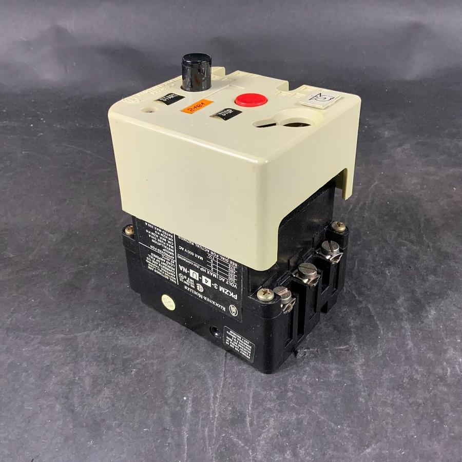 Used MOELLER PKZM3-4-U-NA CIRCUIT BREAKER - WITH HI22-PKZM3 AUX CONTACT ($35 OBO)