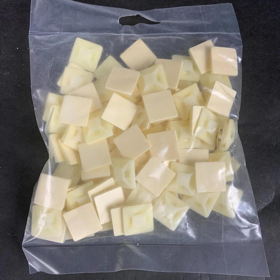 BLACK BOX FT8550 CABLE TIE MOUNTS, SELF ADHESIVE - 100 IN PACK NEW ($8 OBO)