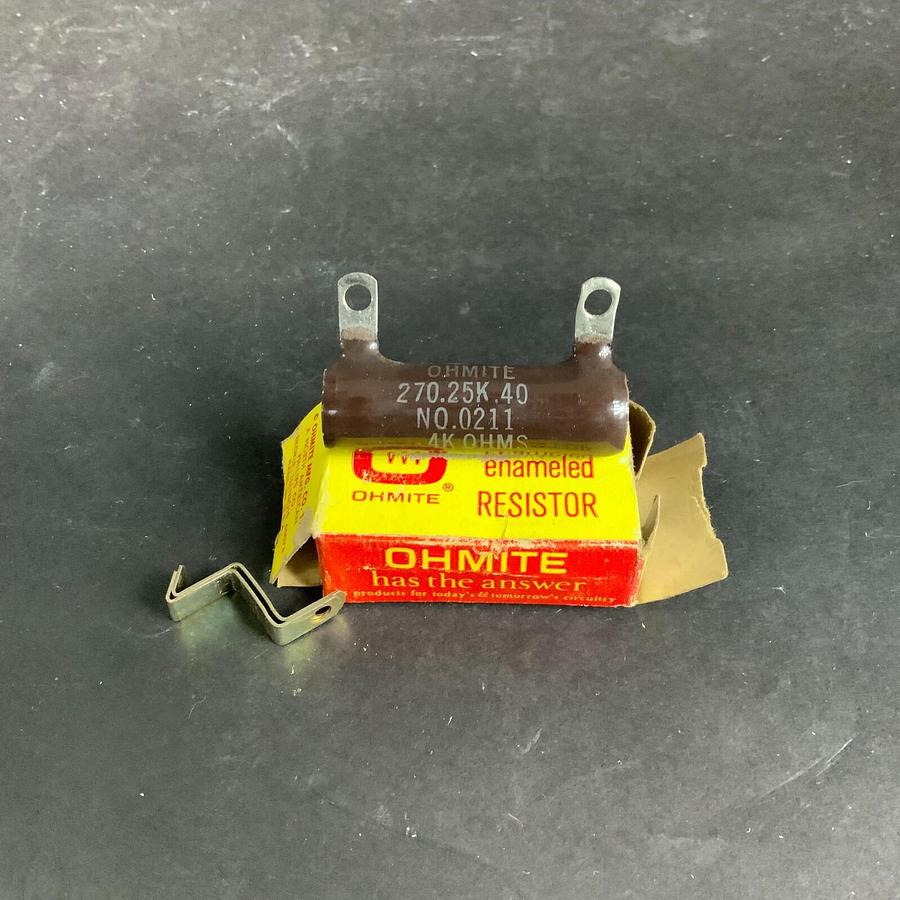 OHMITE 270-25K-40 RESISTOR - DISCONTINUED OLD STOCK ($10 OBO)