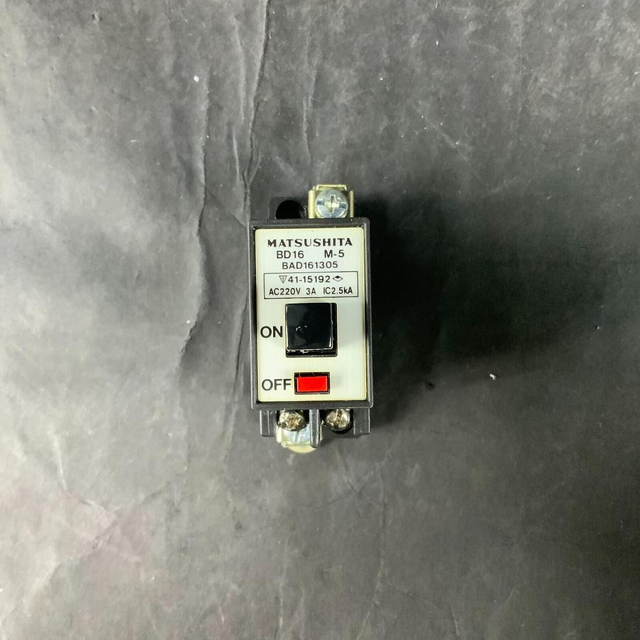 Used MATSUSHITA BD16 M-5 BAD161305 3A CIRCUIT BREAKER ($10 OBO)