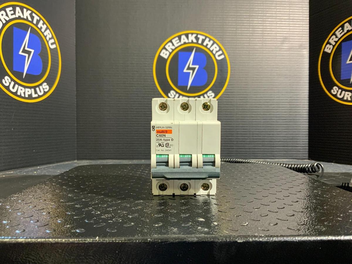 Used MERLIN GERIN MULTI9 C60N 20A-TYPE D ($15.50 OR OBO)