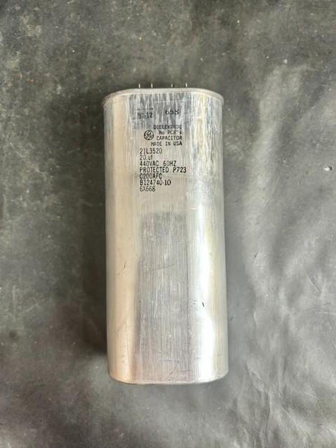 Used GENERAL ELECTRIC DIELEKTROL 21L3520 CAPACITOR