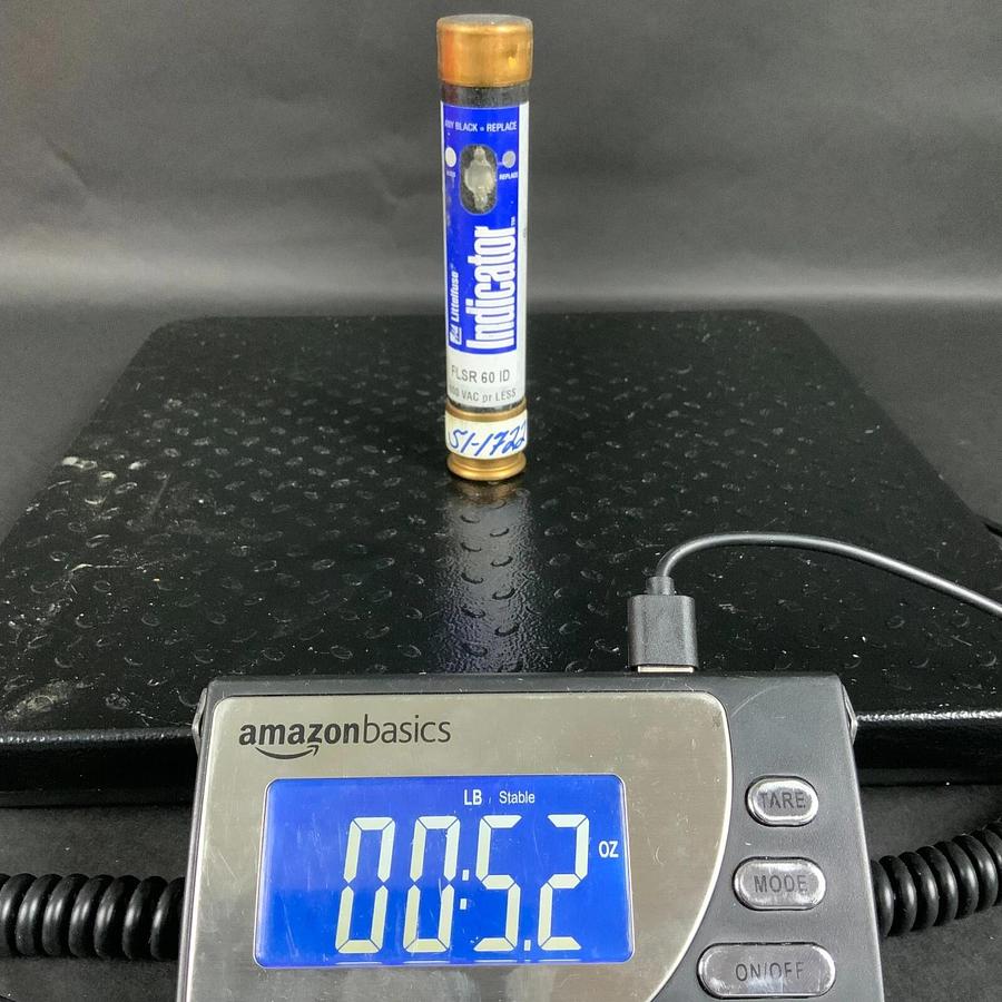 Used LITTELFUSE FLSR-60-ID INDICATOR FUSE ($7 OBO)