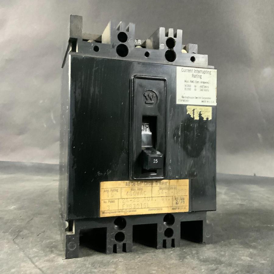 Used WESTINGHOUSE EHB3015L CIRCUIT BREAKER ($35 OBO)