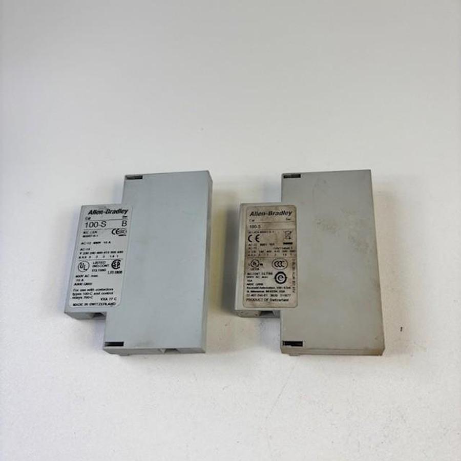 Used ALLEN BRADLEY 100-S SER. B AUXILIARY CONTACT SET OF 2