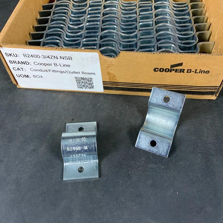 COOPER B-LINE B2400-3/4ZN PIPE STRAP - BOX OF 50 ($150 OBO)