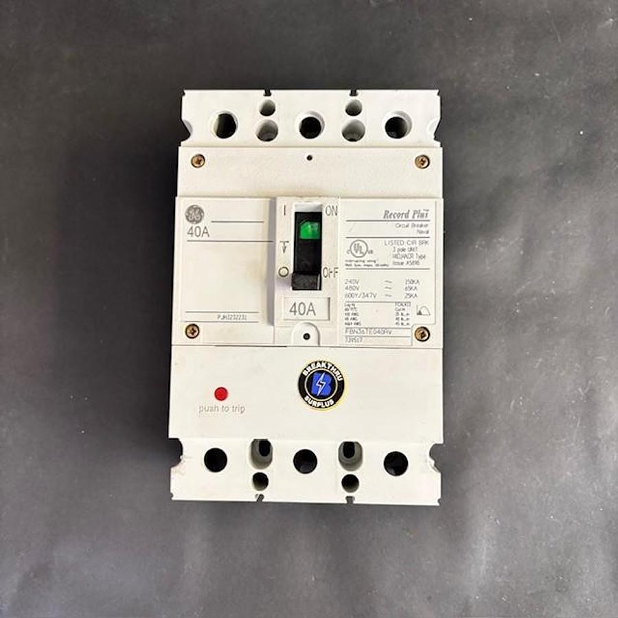 Used GENERAL ELECTRIC FBN36TE040RV CIRCUIT BREAKER